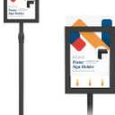 Relx Adjustable Outdoor Sign Holder Stand for Display - Floor Sign Stand with Base for Business Retail Events 8.5x11 inches