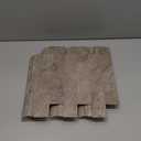 10-Pack Peel and Stick Tile Backsplash 12"X12" PVC Wall Tiles, Stick on Backsplash for Kitchen, Bathroom Tile, Fireplace Décor, Laundry Table, Stair Decals in Brownish Stone