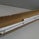 Extra Long Tension Curtain Rod No Drill by EZFurni, 82–123 Inch Heavy Duty Tension Rod with Lock-In Stability, Spring-Loaded Non-Slip Secure Hold for Shower, Window, Patio, 1.26" Diameter, White