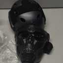 Airsoft Helmet and Mask, Full Face Mask with Detachable Goggles, Paintball Black Helmet with NVG Mount and Side Rail, Military Tactical Gear (PJ-GT-Gray)